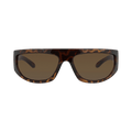 Gucci Shield-Frame Injection Sunglasses — Brown