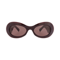Gucci Round-Frame Recycled Acetate Sunglasses — Purple