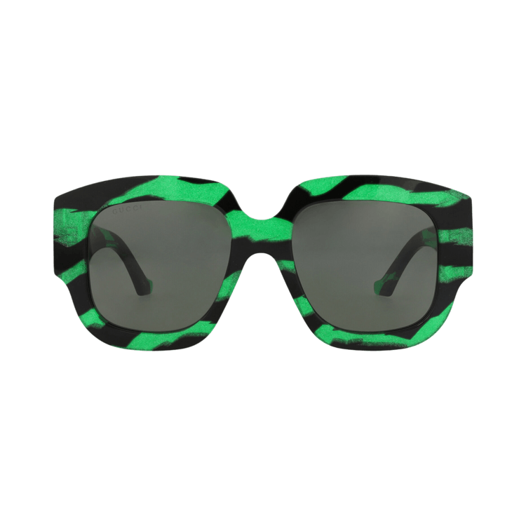 Gucci Square-Frame Recycled Acetate Sunglasses — Black