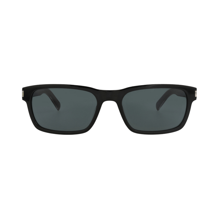 Saint Laurent Square-Frame Recycled Acetate Sunglasses — Black