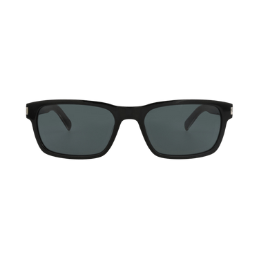 Saint Laurent Square-Frame Recycled Acetate Sunglasses — Black