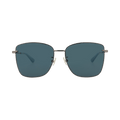 Bottega Veneta Square-Frame Metal Sunglasses — Silver