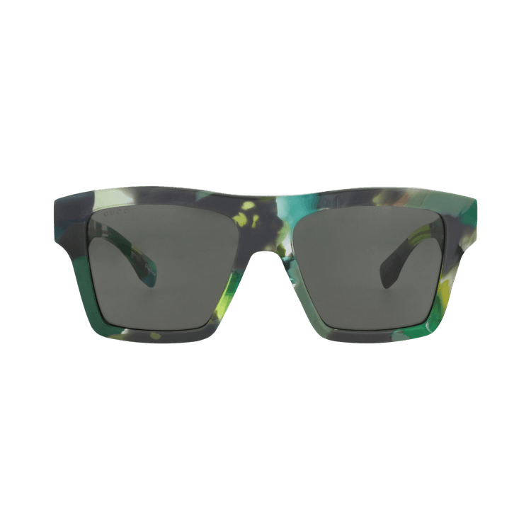 Gucci Square-Frame Recycled Acetate Sunglasses — Green