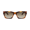 Saint Laurent Square-Frame Recycled Acetate Sunglasses — Brown