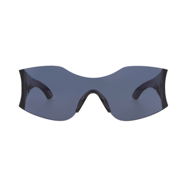 Balenciaga Shield-Frame Nylon Sunglasses — Blue