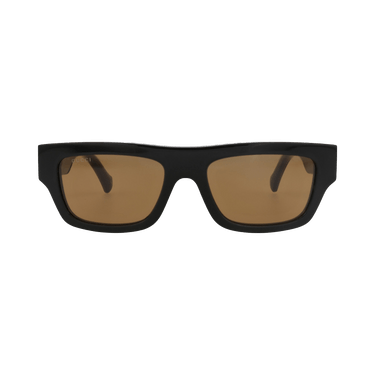 Gucci Square-Frame Recycled Acetate Sunglasses — Black
