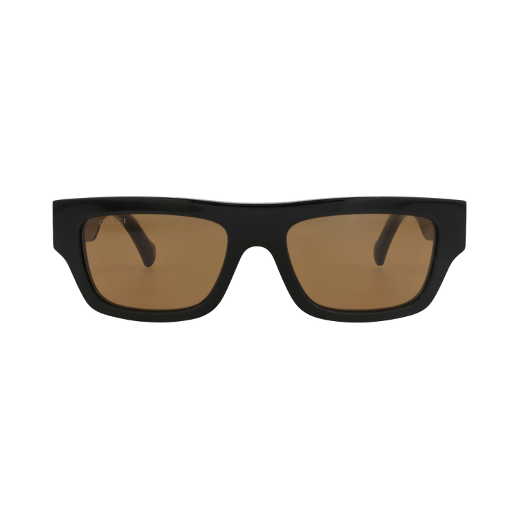 Gucci Square-Frame Recycled Acetate Sunglasses — Black