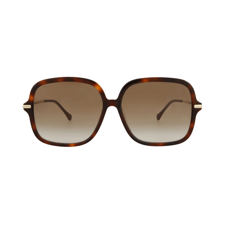 Gucci Square-Frame Acetate Sunglasses — Brown