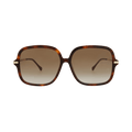 Gucci Square-Frame Acetate Sunglasses — Brown