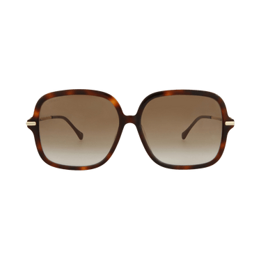 Gucci Square-Frame Acetate Sunglasses — Brown
