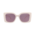Gucci Square-Frame Injection Sunglasses — Cream