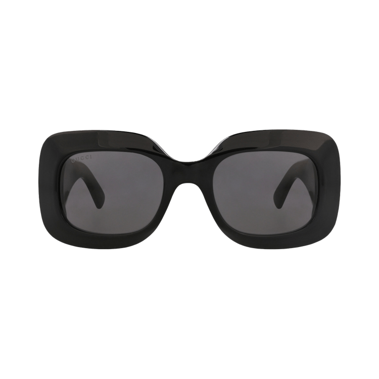 Gucci Square-Frame Recycled Acetate Sunglasses — Black