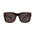Saint Laurent Square-Frame Recycled Acetate Sunglasses — Brown