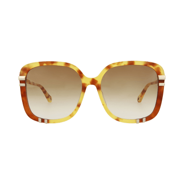 Chloé Square-Frame Bio Acetate Sunglasses — Brown