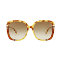 Chloé Square-Frame Bio Acetate Sunglasses — Brown