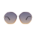 Chloé Round-Frame Bio Injection Sunglasses — Blue