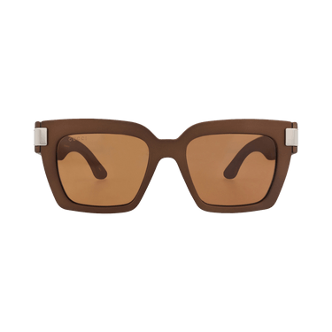Gucci Square-Frame Injection Sunglasses — Brown