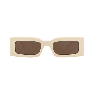 Gucci Square-Frame Recycled Acetate Sunglasses — Cream