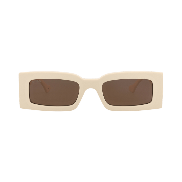 Gucci Square-Frame Recycled Acetate Sunglasses — Cream