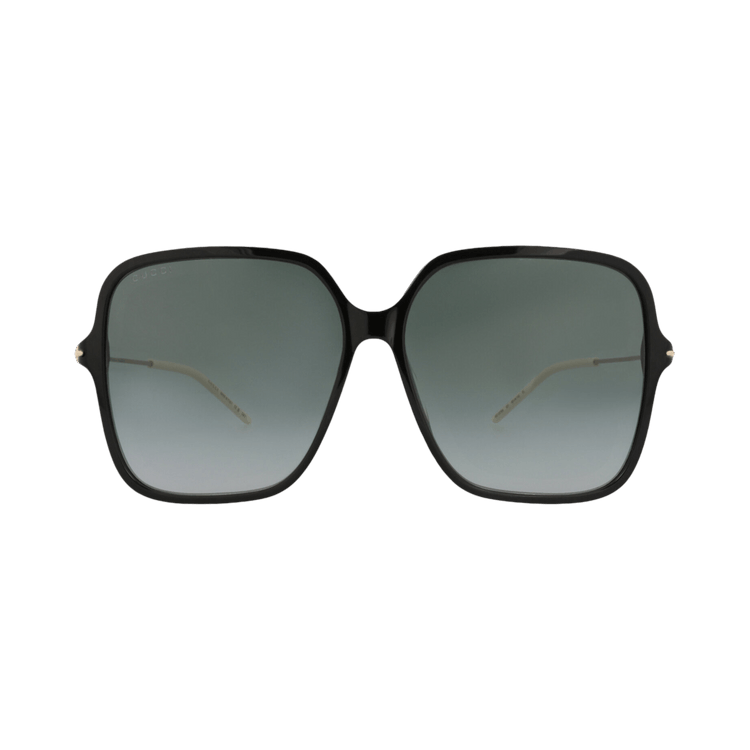 Gucci Square-Frame Recycled Acetate Sunglasses — Black