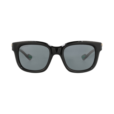 Gucci Square-Frame Injection Sunglasses — Black