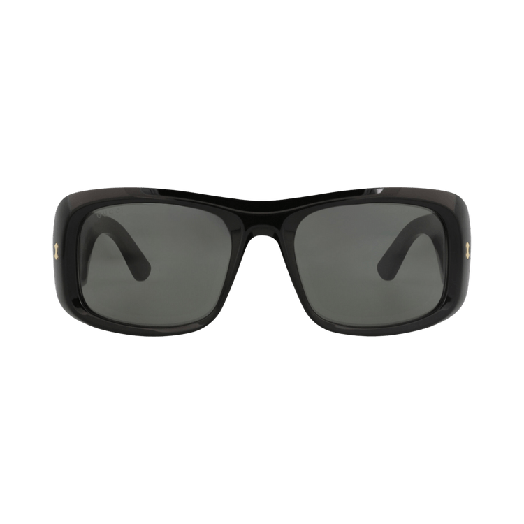 Gucci Square-Frame Acetate Sunglasses — Black