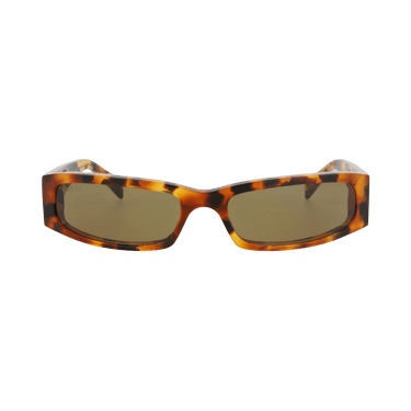 Gucci Square-Frame Recycled Acetate Sunglasses — Brown
