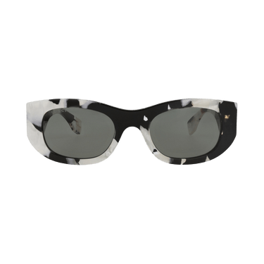 Gucci Round-Frame Recycled Acetate Sunglasses — Black