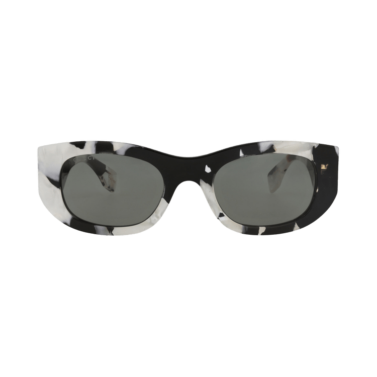 Gucci Round-Frame Recycled Acetate Sunglasses — Black
