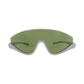 Gucci Shield-Frame Injection Sunglasses — Silver