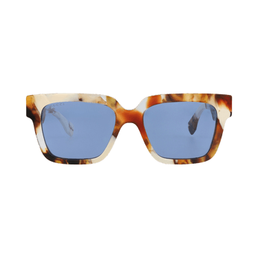 Gucci Square-Frame Recycled Acetate Sunglasses — Brown