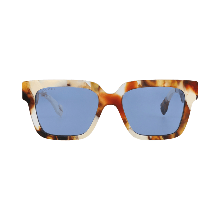 Gucci Square-Frame Recycled Acetate Sunglasses — Brown