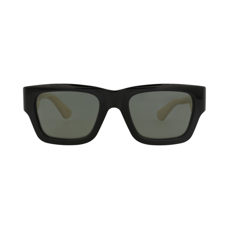 Gucci Square-Frame Recycled Acetate Sunglasses — Black