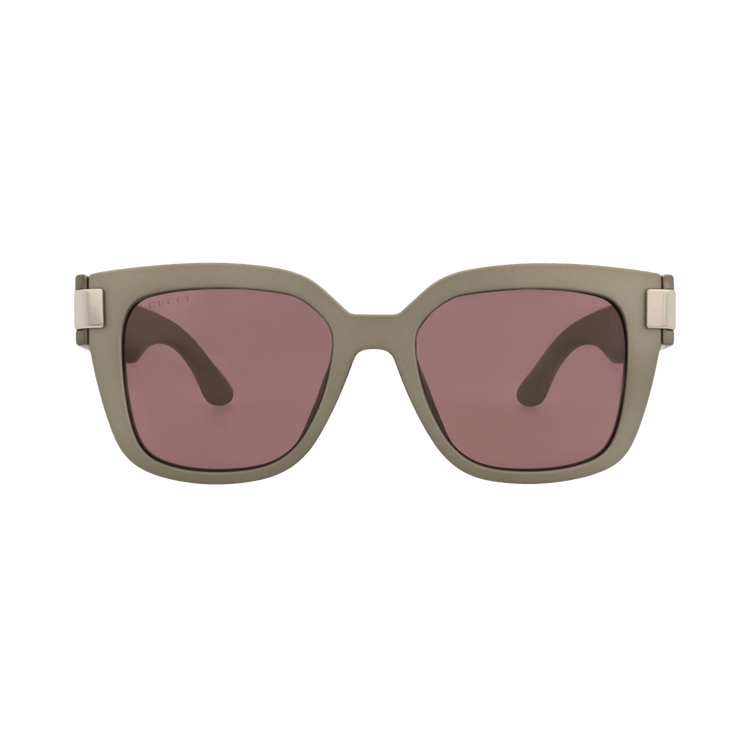 Gucci Square-Frame Injection Sunglasses — Grey