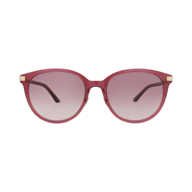 Gucci Round-Frame Recycled Acetate Sunglasses — Red