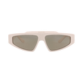 Gucci Square-Frame Recycled Acetate Sunglasses — Cream