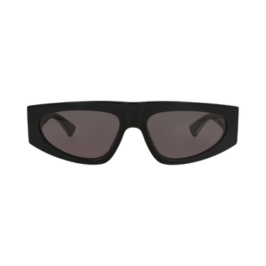 Bottega Veneta Square-Frame Recycled Acetate Sunglasses — Black