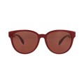 Alexander McQueen Round-Frame Acetate Sunglasses — Red