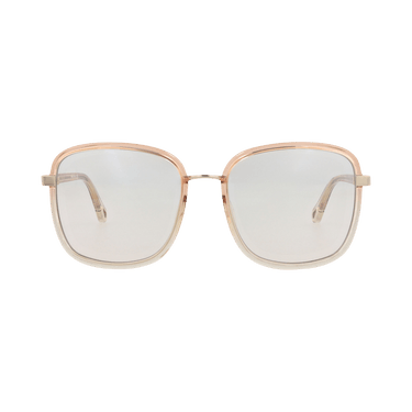 Chloé Square-Frame Injection Sunglasses — Orange
