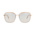 Chloé Square-Frame Injection Sunglasses — Orange