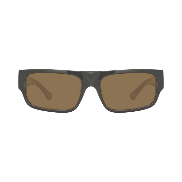 Linda Farrow x Dries Van Noten Rectangular Sunglasses — Grey