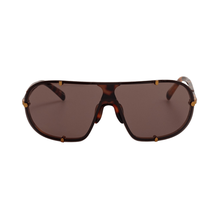 Linda Farrow x Dries Van Noten Aviator Sunglasses — Gold