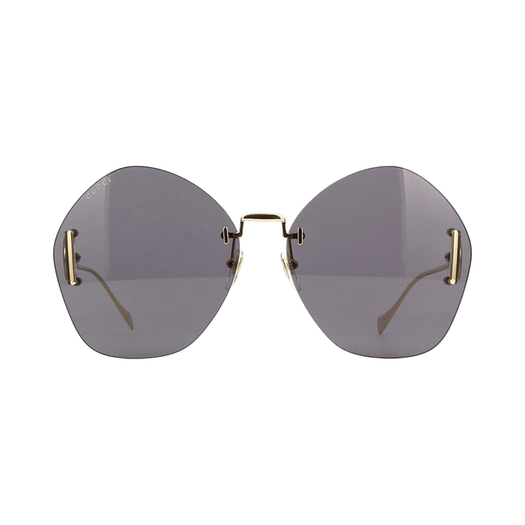 Gucci Geometric Sunglasses — Gold