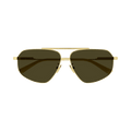 Bottega Veneta Aviator Sunglasses — Gold