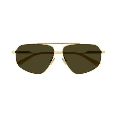 Bottega Veneta Aviator Sunglasses — Gold