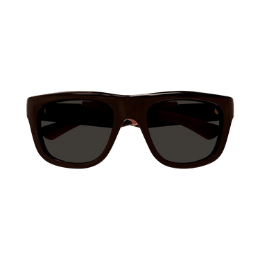 Bottega Veneta Square Sunglasses — Brown