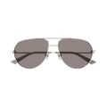 Bottega Veneta Aviator Sunglasses — Silver