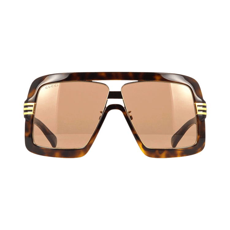 Gucci Aviator Sunglasses — Brown