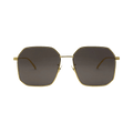 Bottega Veneta Square Sunglasses — Gold