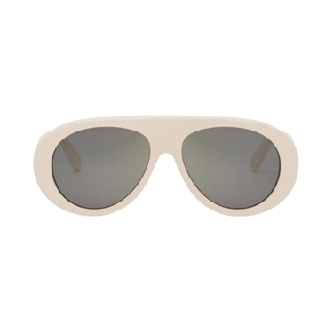 CELINE Apres Ski Capsule Aviator Sunglasses — Cream